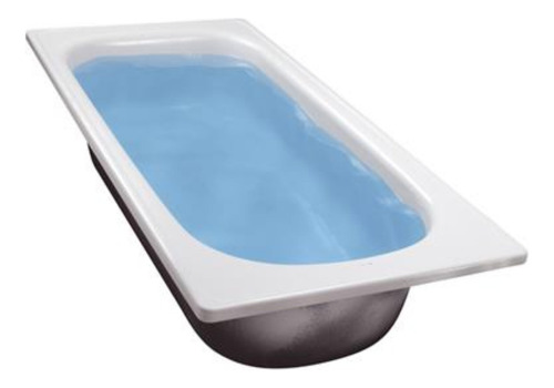 Bañera Ferrum 150x70x40 Cm Acero Porcelanizado Blanco Bl15/b