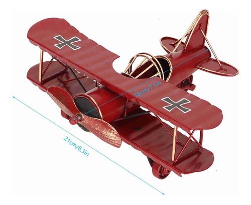 Modelo Biplano Modelo De Avión De Hierro De Alta Calidad