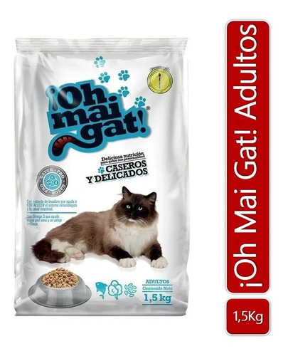 Alimentos Para Gatos Oh Mai Gat 1,5kg 