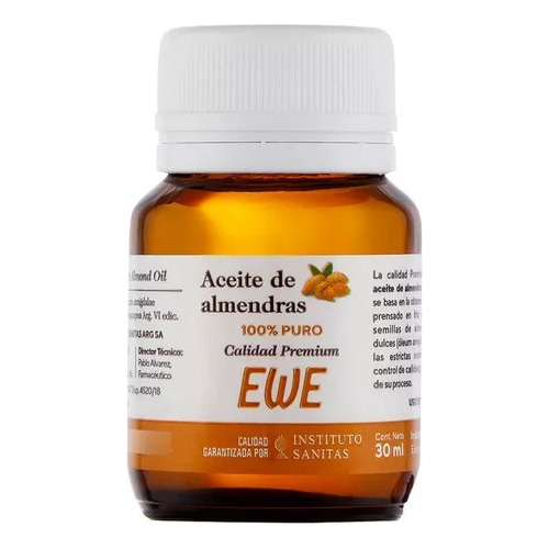 Ewe Aceite De Almendras Puro X 30ml 