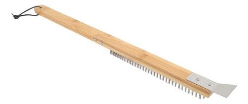 Cepillo Largo For Horno De Pizza Con Cerdas Metálicas