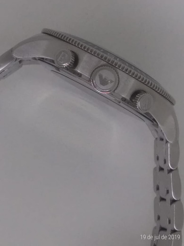 Relógio Emporio Armani Ar0586 Inox Masculino Fundo Branco 3d