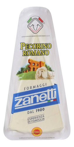 Formaggi Pecorino Romano Zanetti 4 X 150g D.o.p 100% Italia!