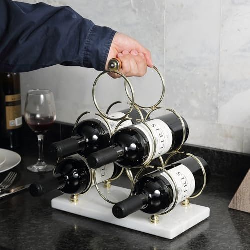 Estante De Vino Para Mesa Bcs Botellero Para Almacenamiento