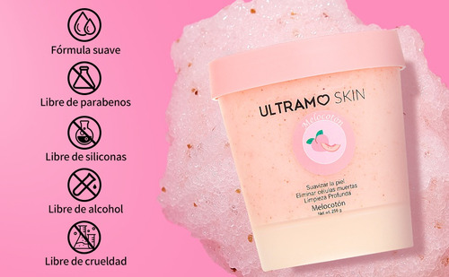 Exfoliante Corporal Ultramo Naranja Exfoliante Corporal 256g Durazno
