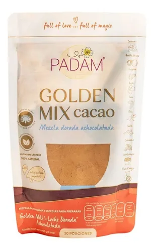 Leche Dorada Cacao Padam - Cúrcuma - Monk Fruit × 100g