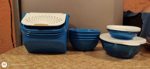 Juego De Tupperware Azul