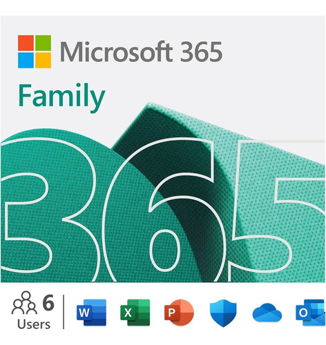 Microsoft 365 Family Licencia 1 Año 6 Personas 6tb One Drive