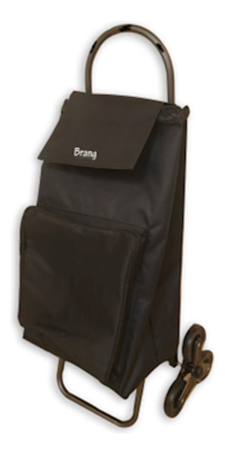 Carro Mandado Bolsa Frontal Ruedas P/escalar Brang Color Negro