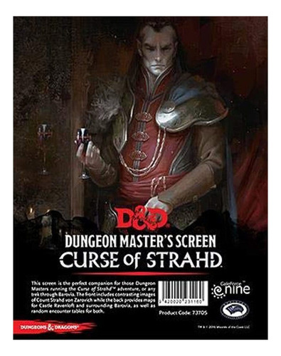D-d Dungeon Master.s Curse Of Strahd Juego De Mesa