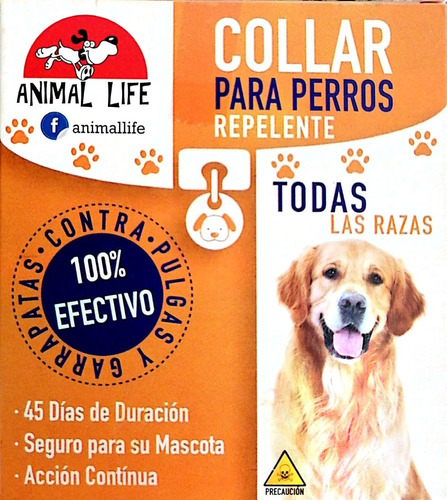 Pack X5 Collar Anti Pulgas Repelente Garrapatas Perro Acción