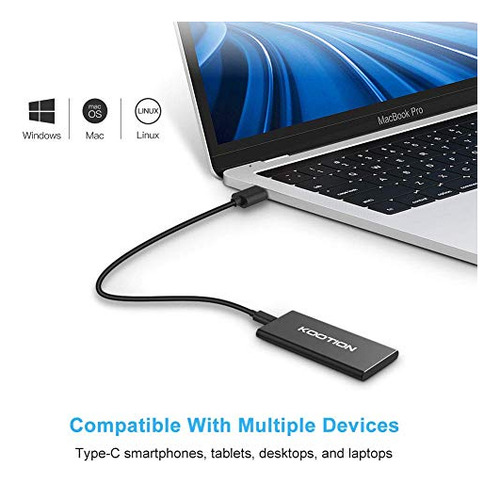 Disco Duro Externo Ssd Kootion 1tb Usb 3.1 Type-c