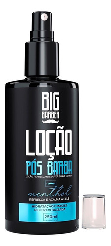 Kit 12x Loção Pós Barba After Shave Menthol 250ml Big Barber