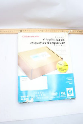 (2500-label) Office Depot Laser Shipping Label White 2   Ttf