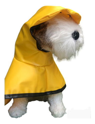 Impermeable Con Gorro Talla 2 Perro Raza Chica