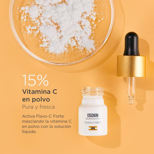 Imagen 5 de 12 de Isdinceutics Flavo-c Forte Sérum Intensivo 30 Días X 3u