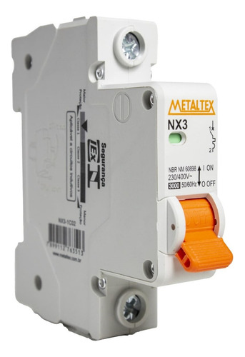 Mini Disjuntor 4a Unipolar C Selo Nx3-1c04 Metaltex
