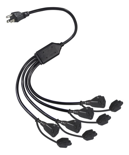 Kuncan Cable Divisor De Alimentacion De 4 Tomas, Adaptador D