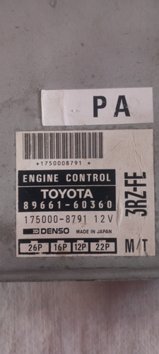 Computadora De Motor Para Toyota Prado/merú, Original Denso 