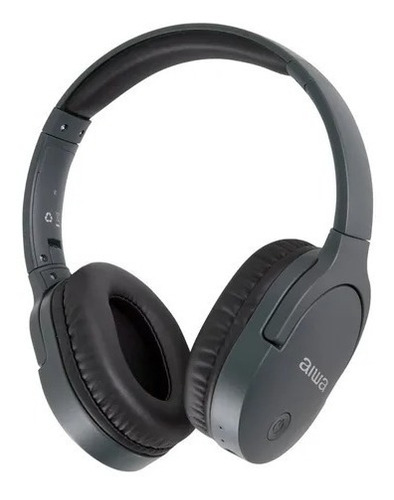 Audífonos Aiwa Aw-k11b On-ear Bluetooth Micrófono Gris