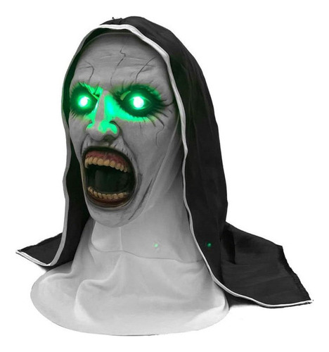 La Máscara De Monja Brilla En Verde