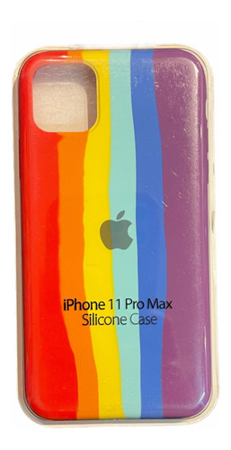 Silicone Case iPhone 11 Pro Max Multicolor Diseño Silicona 