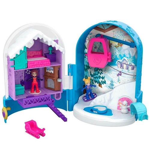 Polly Pocket Cofre Refugio De Nieve Original Mattel Fyr37