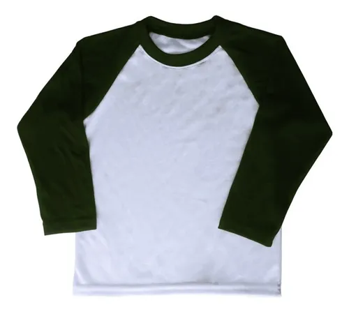 Playera Beisbolera Manga Ranglan Juveniles Para Sublimar