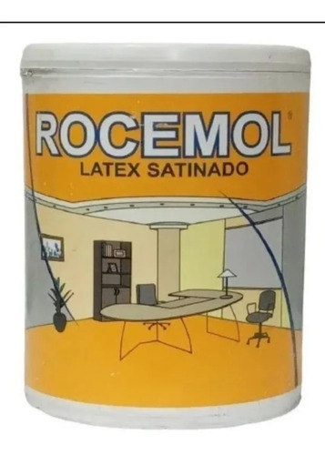 Latex Rocemol Satinado 4lt Interior + Pincel N10  Oferta