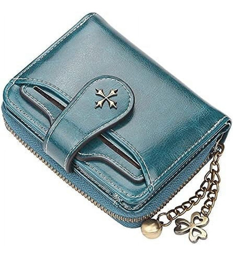 Cartera Pequeña Para Mujer Con Cremallera, Doble, Gótica, Vi