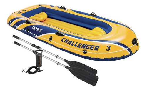 Bote Kayak Inflable Intex Rafting Extremo + Remos + Inflador