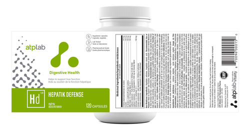 Suplemento Atp Lab Hepatik Defense Liver Support 120 Cápsula
