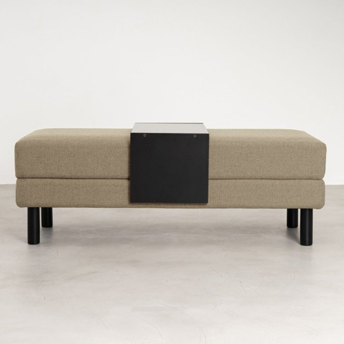 Conjunto Puff Baú 120cm E Bandeja Antúrio Cabecasa Wt