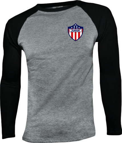 Camiseta Junior Barranquilla Manga Larga Camibuso Raglan