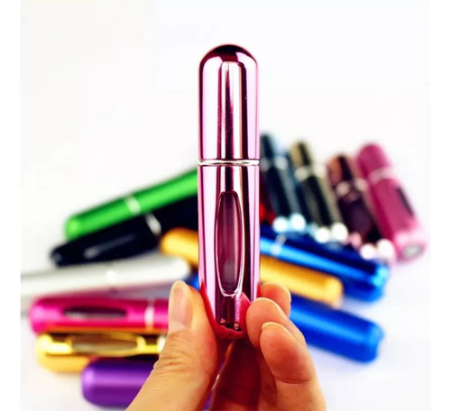 Porta Perfume Recarregável Mini Frasco 5ml Bolsa Viagem Bolso Mochila 1 Unidade