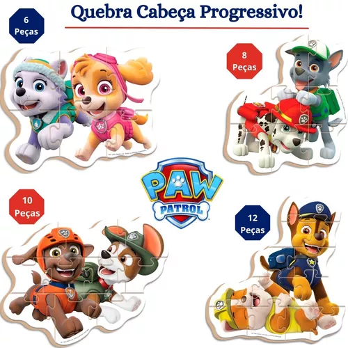 Quebra Cabeça Progressivo da Patrulha Canina - NIG BRINQUEDOS