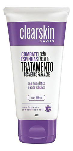 Loção Facial Combate Espinhas Avon 40 Ml