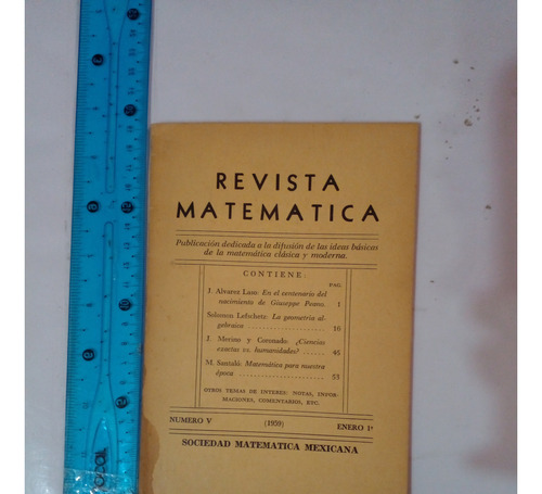 Revista Matematica Numero V Enero 1959