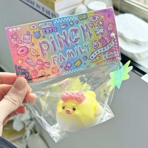 Kawaii Childrens Adult Squeeze Decompression Toys Round