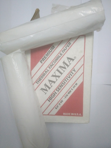 Papel Térmico Para Fax 8.5x98 216mm X 30 Mtrs.