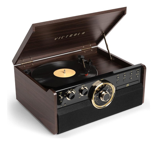 Victrola Empire Mid-century - Tocadiscos 6 En 1 Bluetooth 