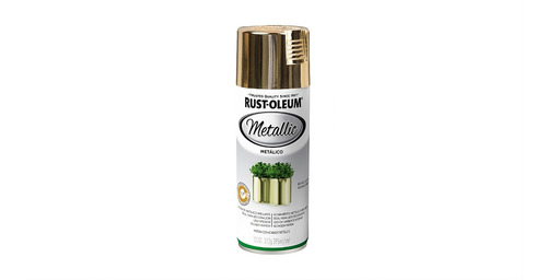 Pintura Aerosol Rust Oleum Metalico Color Laton.