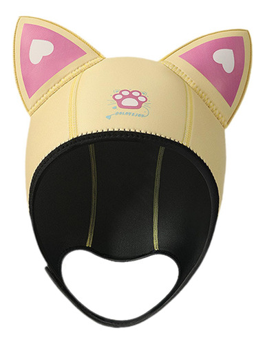 Gorro De Buceo Con Capucha Para Natación, Gorro Amarillo