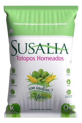 Totopos Susalia Horneado Maíz con Nopal 200g