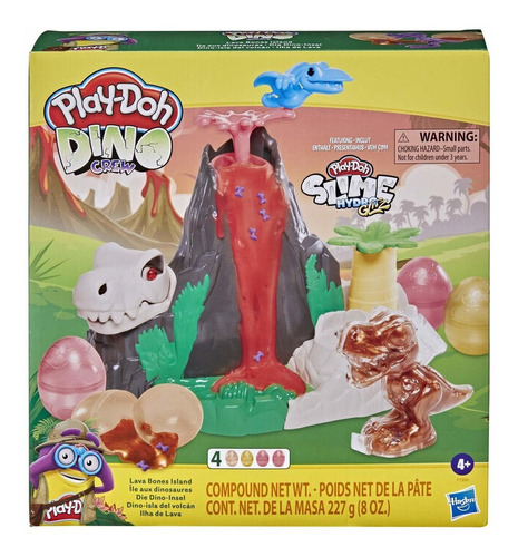 Kit De Slime Play-doh  Dino Crew Lava Huesos Island Vol Ksl