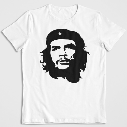 Polera Blanca Algodon Estampada Dtf Che Guevara