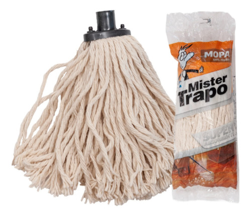 24 Repuesto Mopa Lampazo Mopin 100% Algodón Mister Trapo
