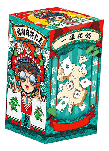 Jongg Juego De Cartas De Viaje 144 Cartas/juego Estilo B
