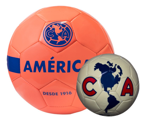 Paquete Balón Mini América+ Balón América Nº5 Color Azul Marino