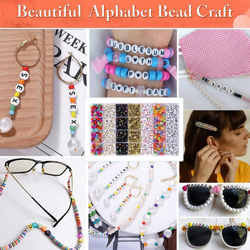 Kit De Cuentas De Pulseras Cuentas De Letras Para Pulseras K